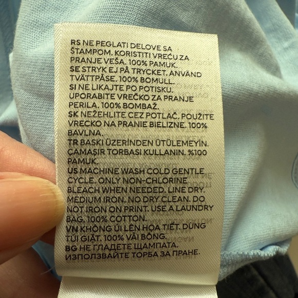 Harry Potter Ravenclaw TShirt H&M Cropped Blue Graphic Tee Girls 12/14 Women XS - Picture 6 of 6